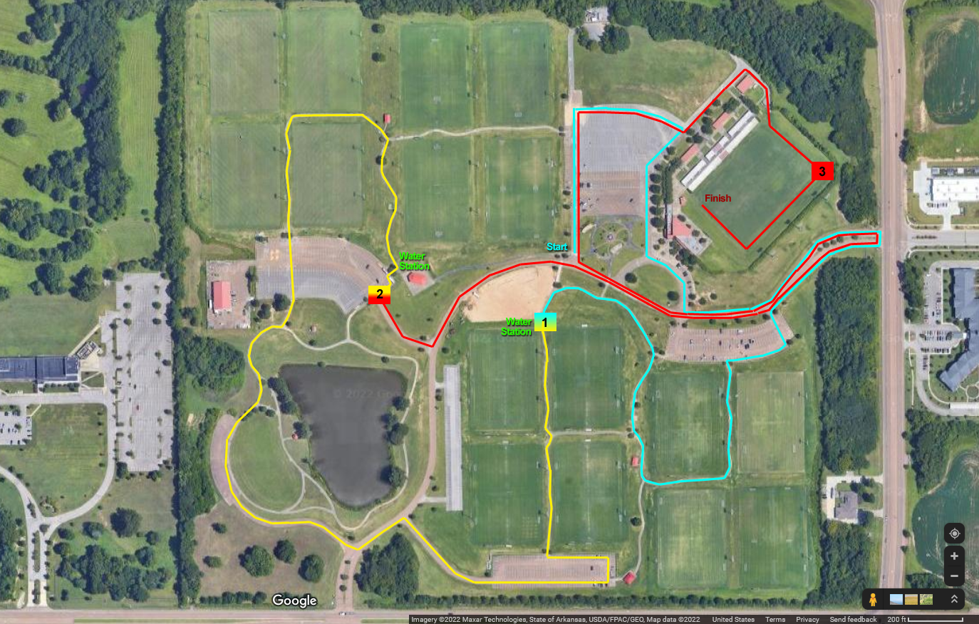 Mike Rose Soccer Complex Map Venue Map Course